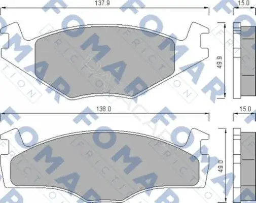 Тормозные колодки FOMAR 51436481