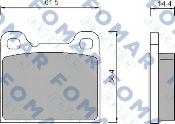 Тормозные колодки FOMAR 51458781