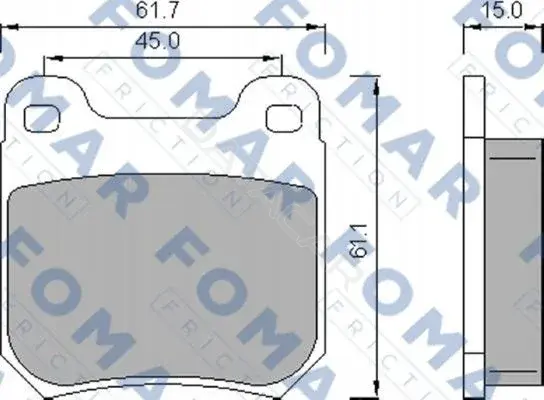 Тормозные колодки FOMAR 51468781