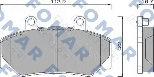 Тормозные колодки FOMAR 51473981