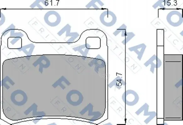 Тормозные колодки FOMAR 51474185