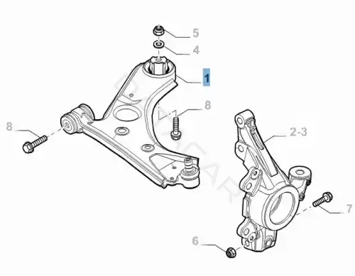 Рычаги FIAT/ALFA/LANCIA 51932036