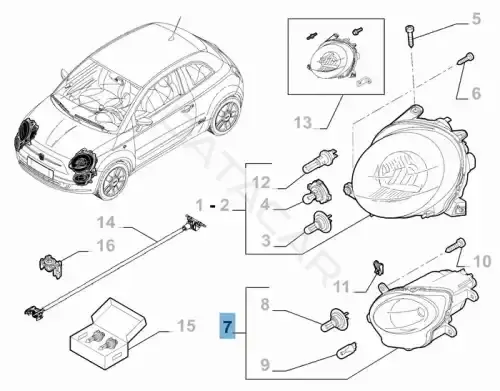 Фары FIAT/ALFA/LANCIA 52007767