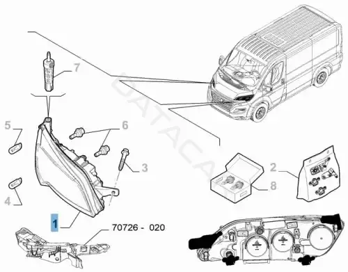 Фары FIAT/ALFA/LANCIA 46862290
