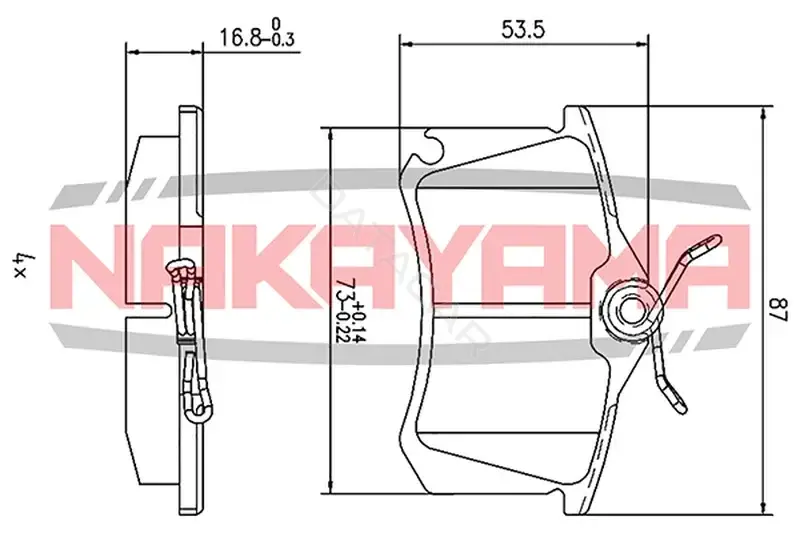 Тормозные колодки NAKAYAMA HP8067NY
