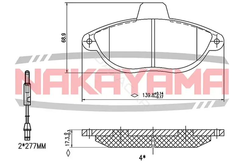 Тормозные колодки NAKAYAMA HP8161NY