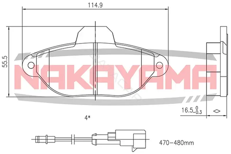 Тормозные колодки NAKAYAMA HP8169NY
