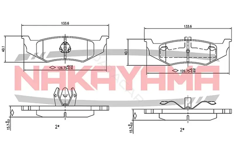 Тормозные колодки NAKAYAMA HP8170NY