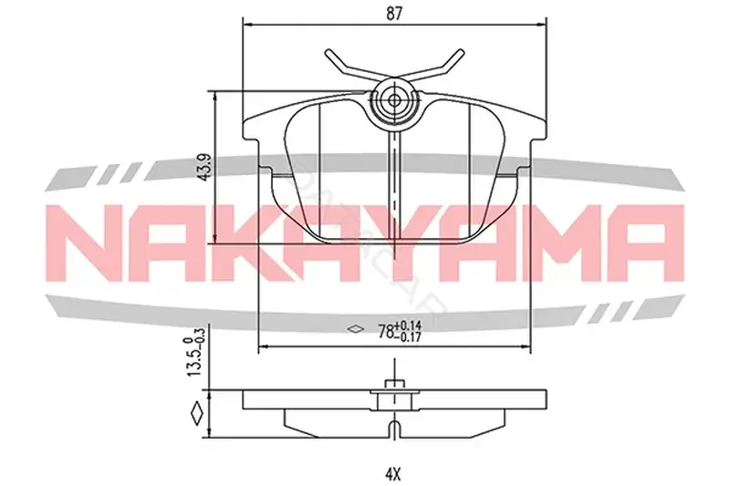 Тормозные колодки NAKAYAMA HP8181NY
