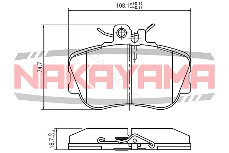 Тормозные колодки NAKAYAMA HP8214NY