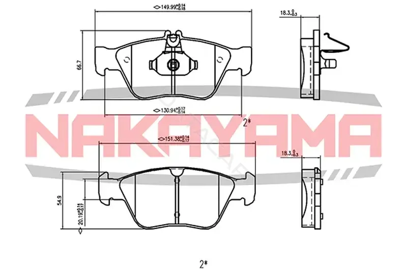 Тормозные колодки NAKAYAMA HP8215NY