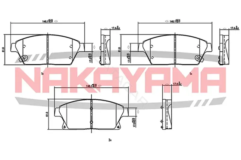 Тормозные колодки NAKAYAMA HP8242NY