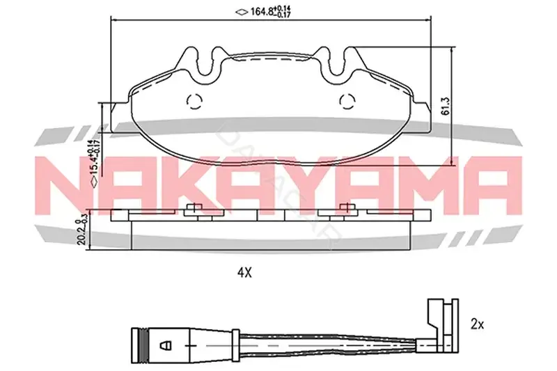 Тормозные колодки NAKAYAMA HP8251NY