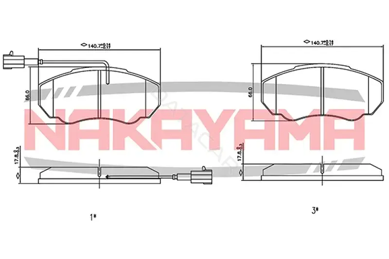 Тормозные колодки NAKAYAMA HP8297NY