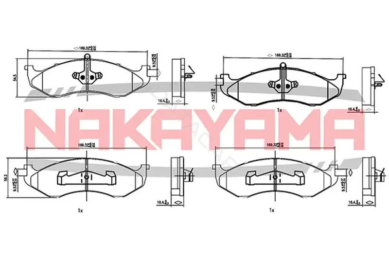 Тормозные колодки NAKAYAMA HP8316NY