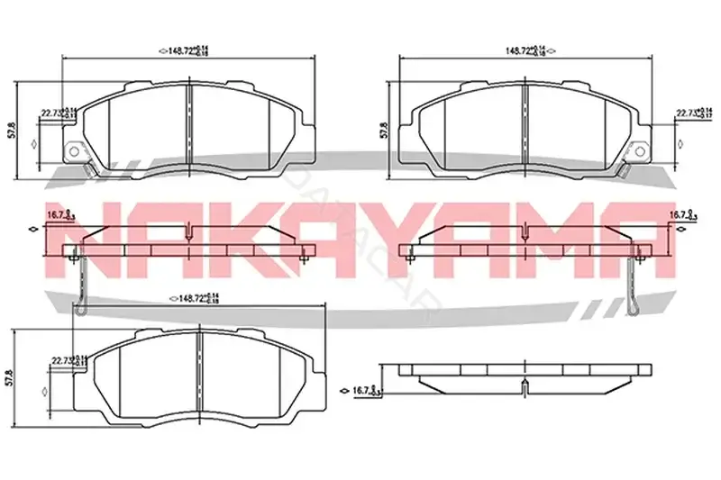 Тормозные колодки NAKAYAMA HP8317NY