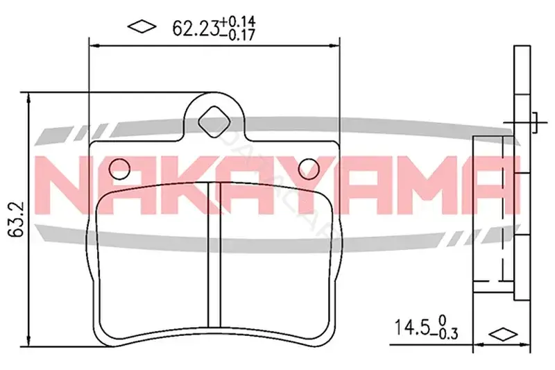 Тормозные колодки NAKAYAMA HP8338NY
