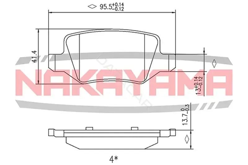 Тормозные колодки NAKAYAMA HP8396NY