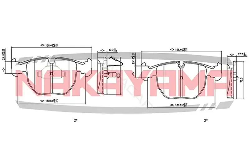 Тормозные колодки NAKAYAMA HP8433NY