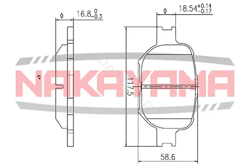 Тормозные колодки NAKAYAMA HP8435NY