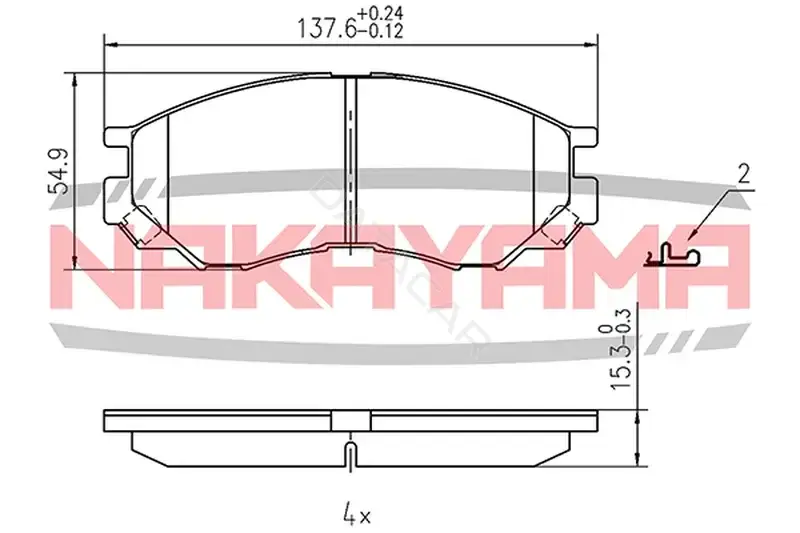 Тормозные колодки NAKAYAMA HP8467NY