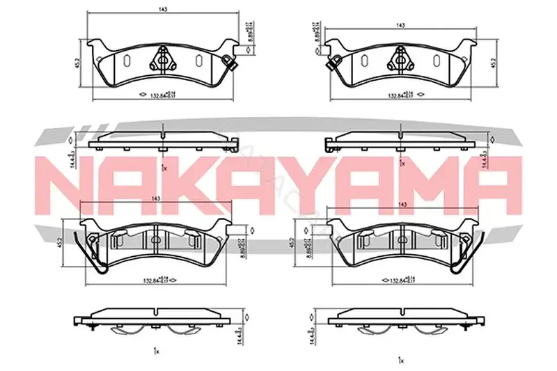 Тормозные колодки NAKAYAMA HP8517NY