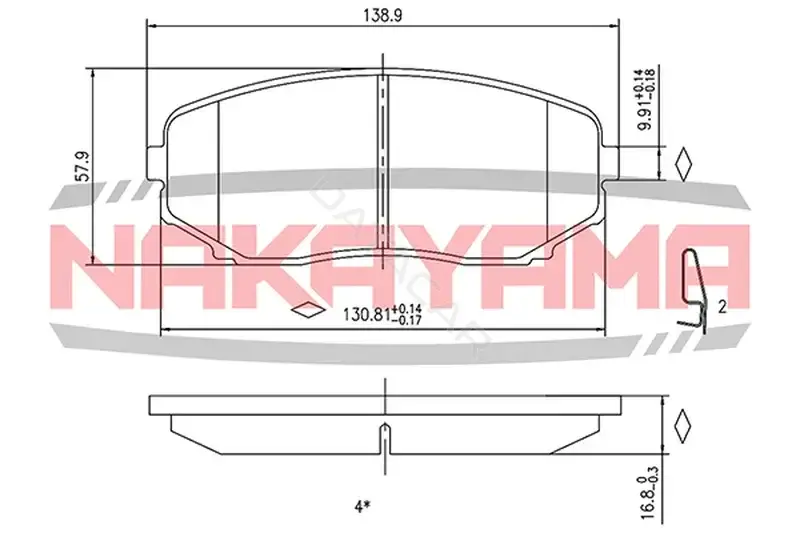 Тормозные колодки NAKAYAMA HP8483NY