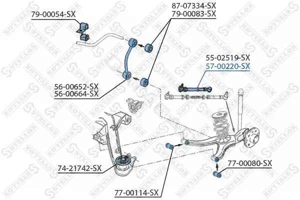 Рычаги STELLOX 57-00220-SX