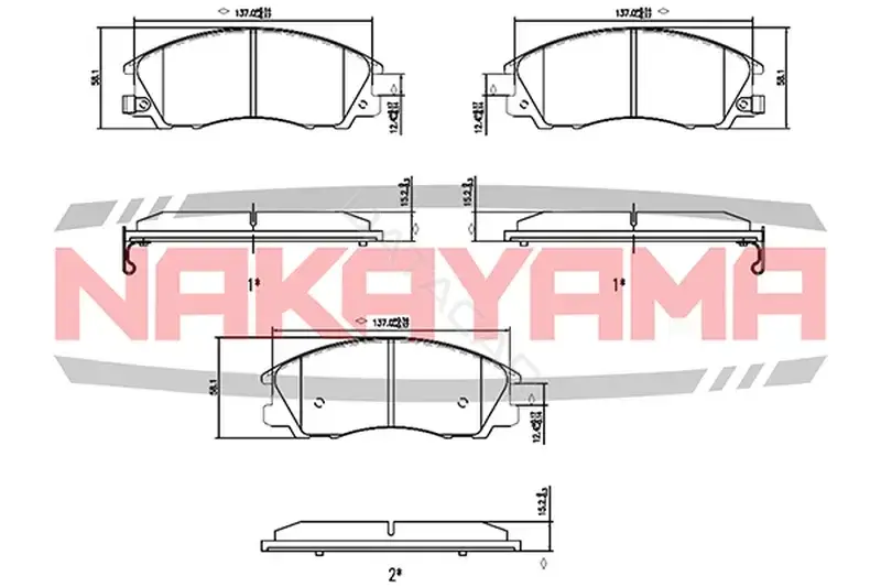 Тормозные колодки NAKAYAMA HP8494NY