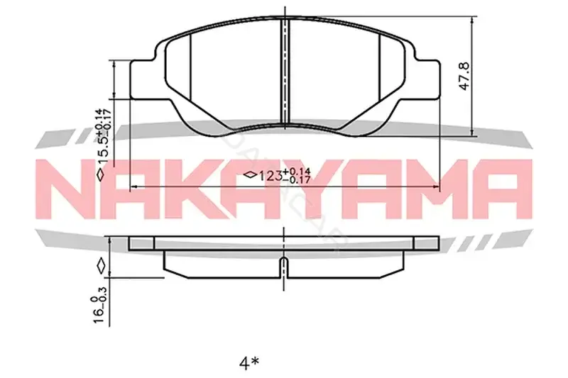 Тормозные колодки NAKAYAMA HP8503NY