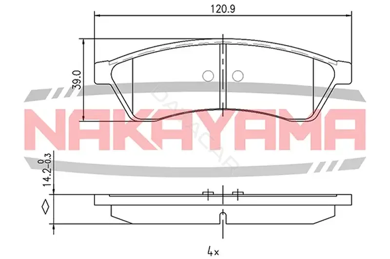 Тормозные колодки NAKAYAMA HP8548NY