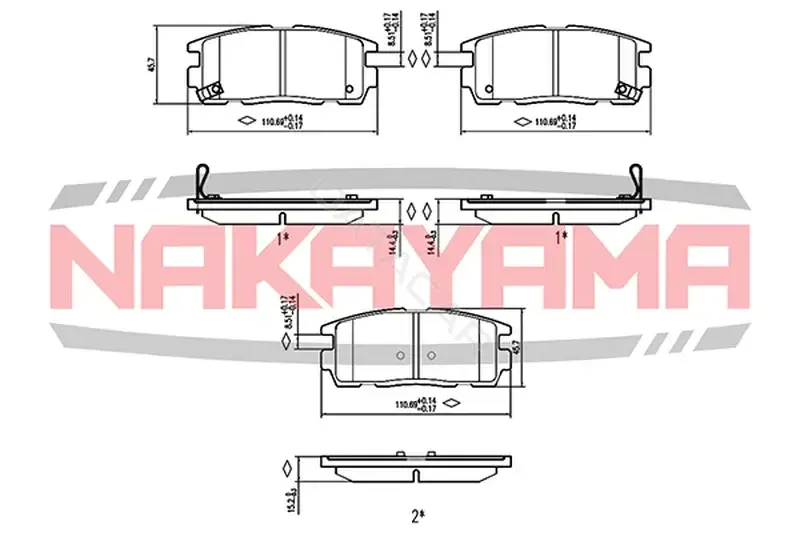 Тормозные колодки NAKAYAMA HP8554NY