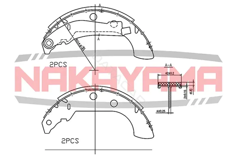 Барабанные колодки NAKAYAMA HS7115NY