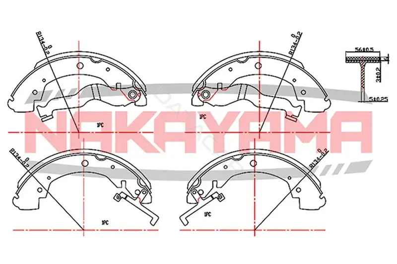 Барабанные колодки NAKAYAMA HS7120NY