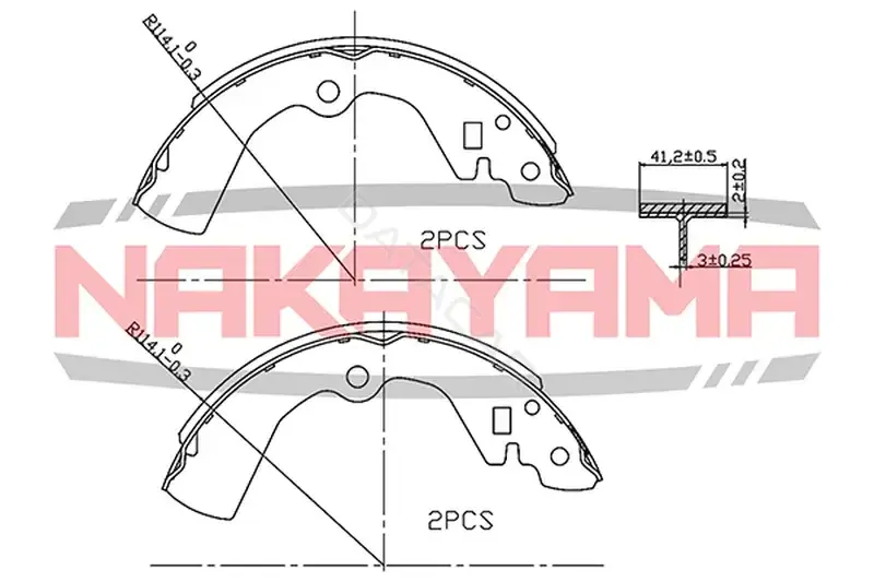 Барабанные колодки NAKAYAMA HS7134NY