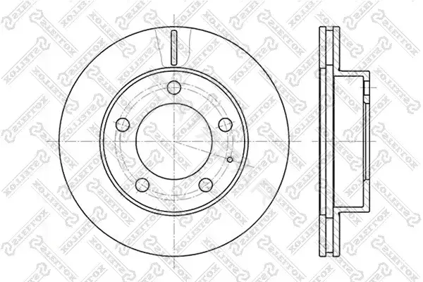 Тормозные диски STELLOX 6020-3227V-SX