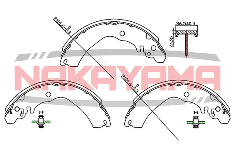 Барабанные колодки NAKAYAMA HS7224NY