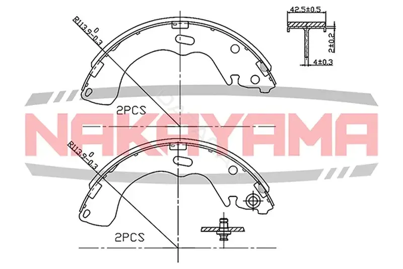 Барабанные колодки NAKAYAMA HS7249NY