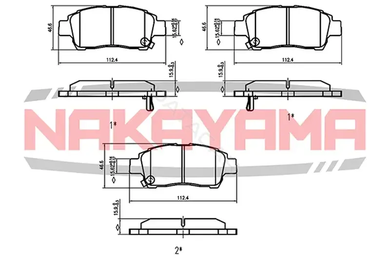 Тормозные колодки NAKAYAMA P0281NY