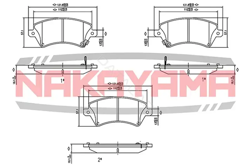 Тормозные колодки NAKAYAMA P0291NY
