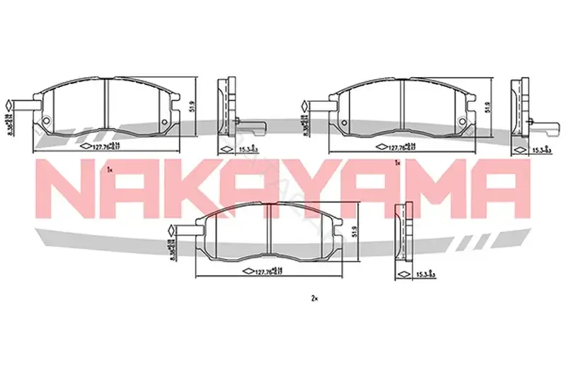 Тормозные колодки NAKAYAMA P0621NY
