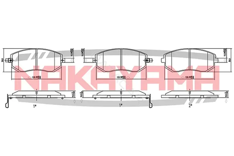 Тормозные колодки NAKAYAMA P0725NY