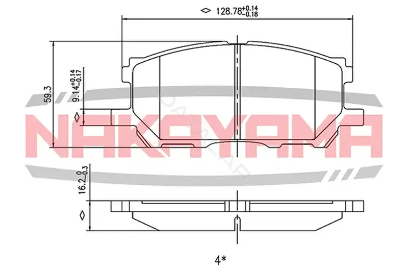 Тормозные колодки NAKAYAMA P2025NY