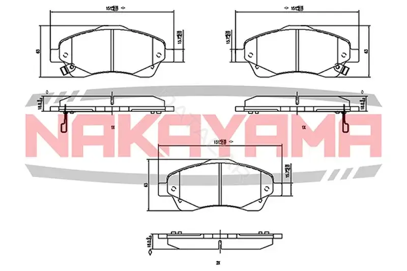 Тормозные колодки NAKAYAMA P2026NY