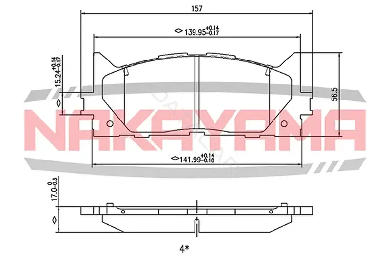 Тормозные колодки NAKAYAMA P2028NY
