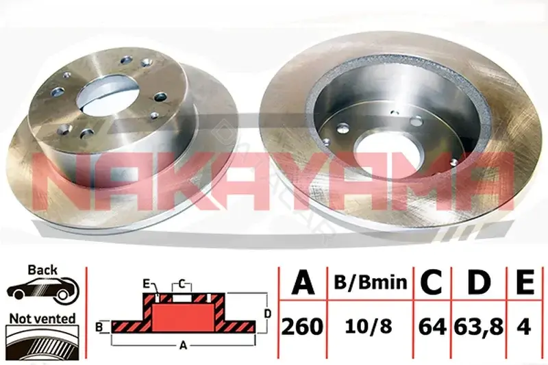 Тормозные диски NAKAYAMA Q4387