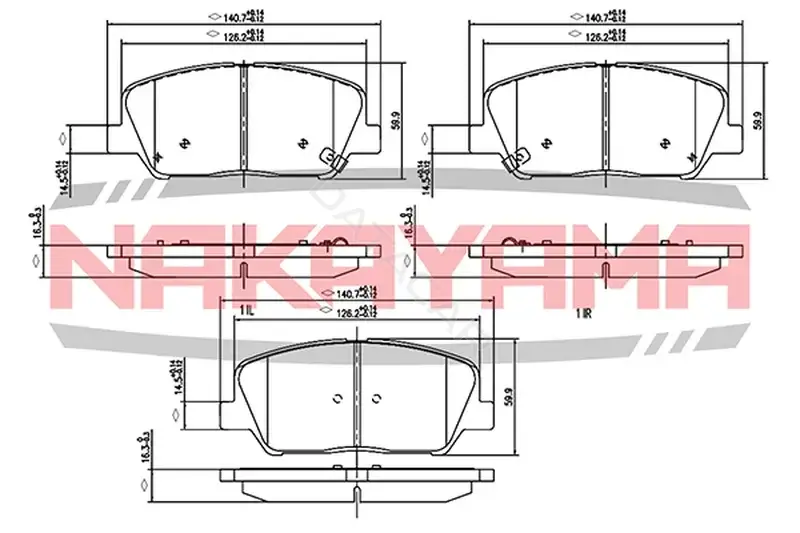 Тормозные колодки NAKAYAMA HP8619NY