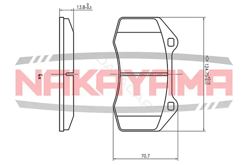 Тормозные колодки NAKAYAMA HP8643NY