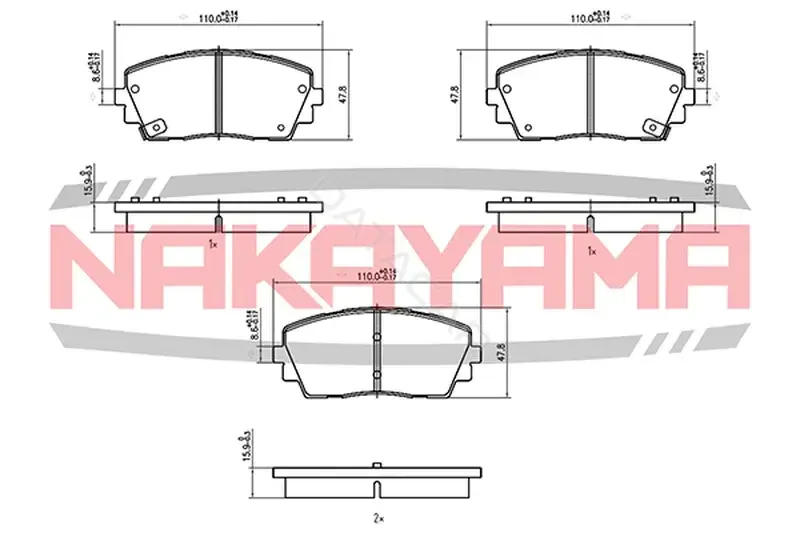 Тормозные колодки NAKAYAMA HP8624NY