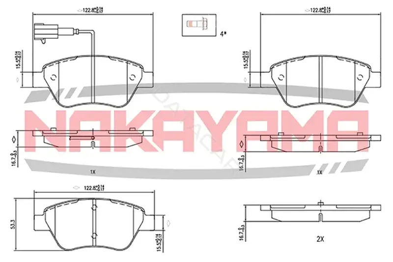 Тормозные колодки NAKAYAMA HP8641NY